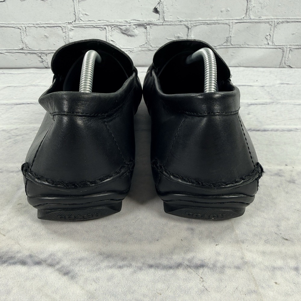 Coach Mens Mott Driver Sig FG2983 Black Slip On Casual Loafer Shoes Size 12D - Picture 6 of 12